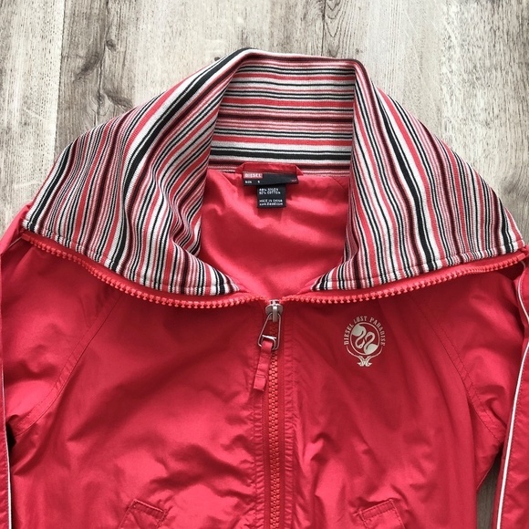 Diesel, Vintage, Bomber Jacket, Embroidered, Cowl Neck, Size S, Nice Condition - Picture 10 of 16